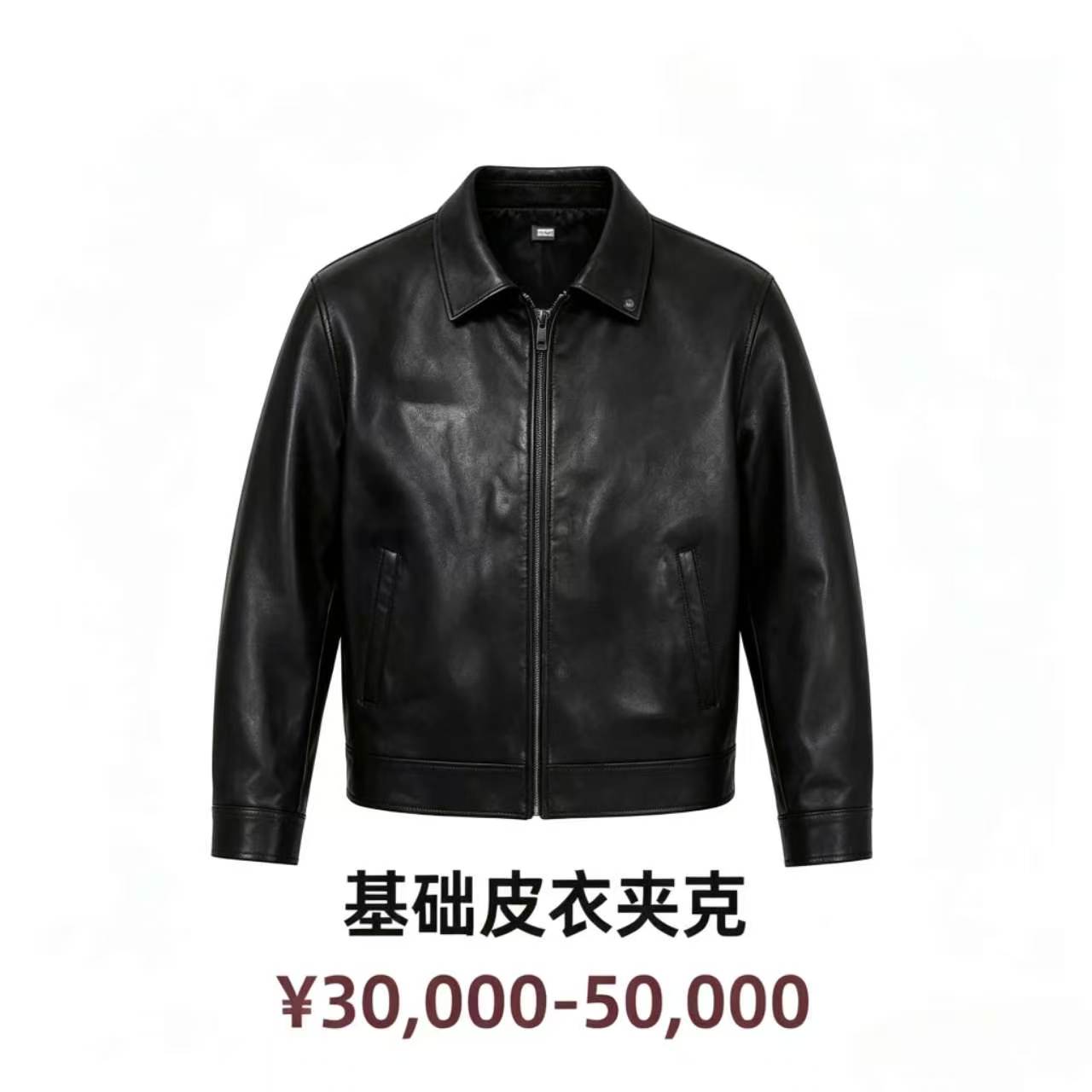 基础皮夹克